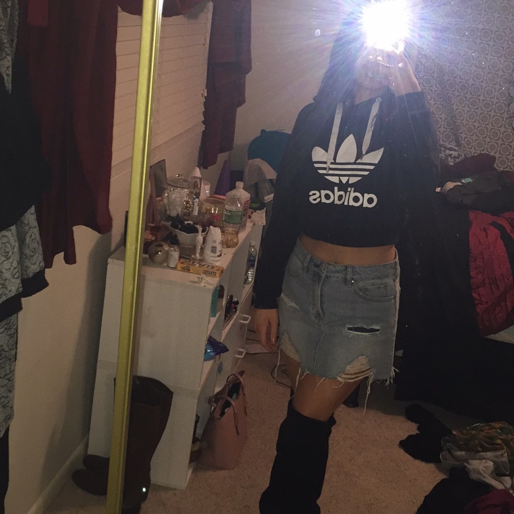 Adidas cropped hoodie